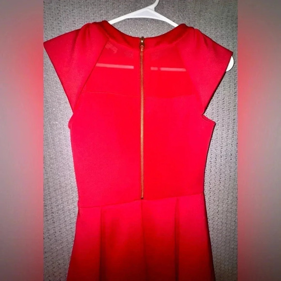 Ted Baker London Kipp Dress in Brick Red uk size 1 us 4 - Picture 8 of 14